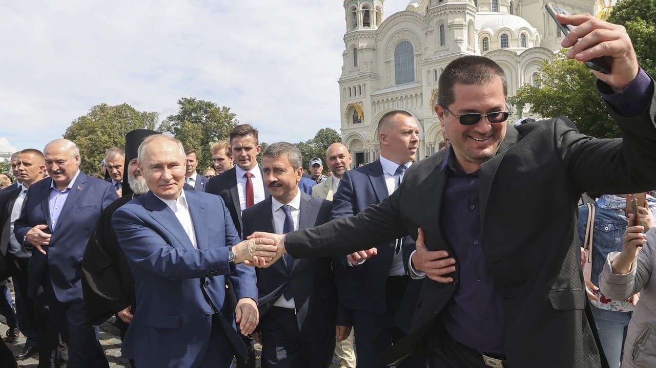 Ruský prezident na návšteve Petrohradu