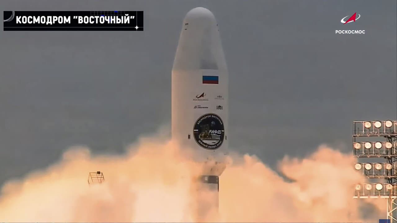 Očakáva sa, že ruská lunárna raketa dosiahne Mesiac 23. augusta, približne v rovnaký deň ako indický raketoplán, ktorý bol vypustený 14. júla.