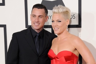 Speváčka Pink a jej manžel Carey Hart.