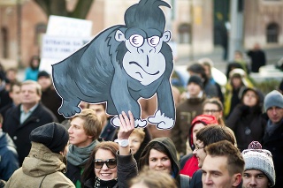 Kvôli prvej Gorile, ktorá opisuje prepojenie biznisu s politikmi, sa v uliciach konali masové protesty.