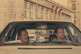 Záber zo slovenského filmu Červený kapitán. 