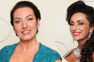 Spevácke divy tento rok na Plese v opere zastupovala len Katarína Hasprová (vľavo).