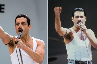 Rami Malek vz. Freddie Mercury.