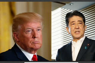 Japonský premiér Abe telefonoval po prelete rakety s prezidentom Trumpom.