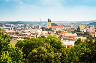 View of the City of Nitra, Slovakia as Seen from Nitra Castle
