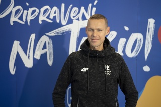 Na snímke slovenský chodec Matej Tóth počas mediálneho stretnutia s adeptmi štartu na letné olympijské hry 2020 v Tokiu.