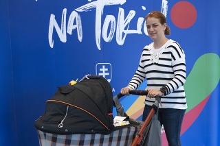 Na snímke športová strelkyňa Zuzana Rehák- Štefečeková počas mediálneho stretnutia s adeptmi štartu na letné olympijské hry 2020 v Tokiu.