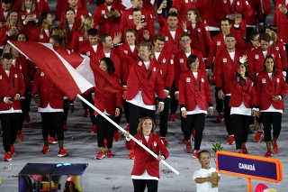 Kanadskí športovci na OH v roku 2016 v Riu.