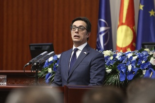 Prezident Severného Macedónska Stevo Pendarovski.