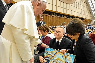 Umelec ešte dlho bude žiť zo zážitkov a sily, ktoré načerpal počas stretnutia s pápežom Františkom.