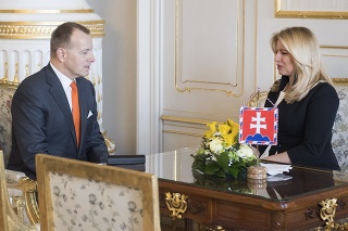 Boris Kollár na stretnutí so Zuzanou Čaputovou.