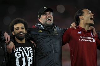 Mohammed Salah, tréner Klopp a Virgil van Dijk - základ úspechu FC Liverpool.
