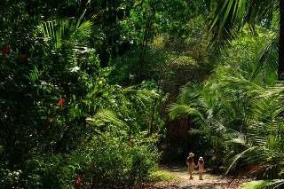 Children in the tropical climate of Costa Rica