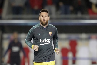 Na snímke hráč Barcelony Lionel Messi.