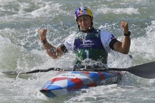 Na snímke slovenský vodný slalomár Jakub Grigar.