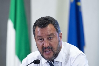 Matteo Salvini, šéf talianskej krajnej pravicovej strany Liga