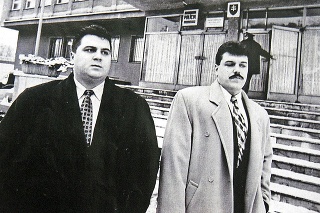 Kán (vľavo) s Mikulášom Černákom v roku 1997