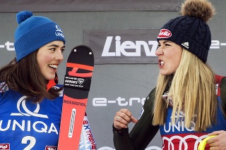 Petra Vlhová a Mikaela Shiffrinová: Už 23 slalomov vyhrala jedna alebo druhá.