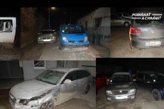 Vodič v noci narazil do desiatich zaparkovaných áut v Bernolákove.