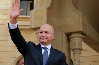 Iracký prezident Barham Sálih. 