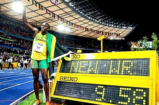 Osemnásobný olympijský víťaz Usain Bolt.