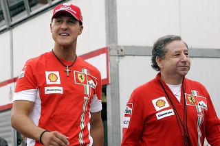 Dvojica Schumacher – Todt bola strojcom piatich titulov majstra sveta v červených farbách.