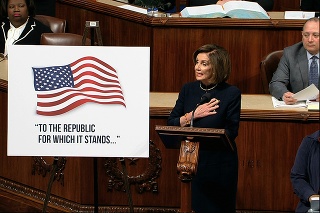 Predsedníčka Snemovne reprezentantov Kongresu USA Nancy Pelosiová.