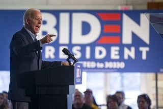 Uchádzač o nomináciu demokratov na prezidenta Spojených štátov Joe Biden.