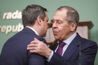 Predseda NR SR Andrej Danko a minister zahraničných vecí Ruskej federácie Sergej Viktorovič Lavrov 