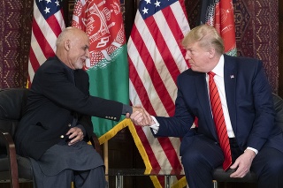 Afganský prezident Ašraf Ghaní privítal Donalda Trumpa.