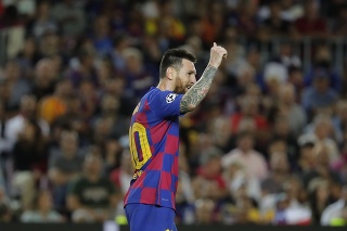 Z výhry sa tešila aj hviezda Barcelony Lionel Messi.