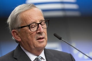 Predseda Európskej komisie Jean Claude-Juncker počas emotívneho prejavu