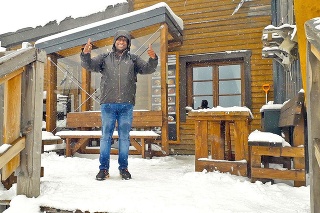 Chata pod Soliskom: Sunil mal zo snehu obrovskú radosť.