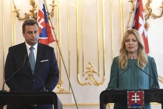 Prezidentka SR Zuzana Čaputová a predseda NR SR Andrej Danko