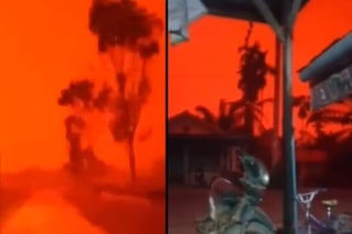 Video je bez akéhokoľvek upravovania či filtrov: Momentálne to v Indonézii vyzerá naozaj ako po apokalypse