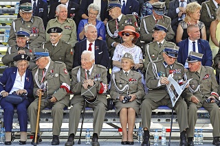 Poľskí veteráni sa zúčastnili spomienkového zhromaždenia.