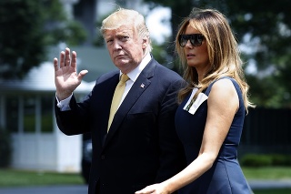 Prezidentský pár Donald a Melania Trumpovci