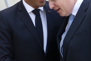 Emmanuel Macron a Boris Johnson 