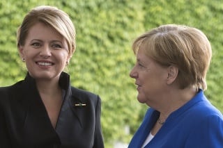 Slovenská prezidentka Zuzana Čaputová a nemecká kancelárka Angela Merkelová.