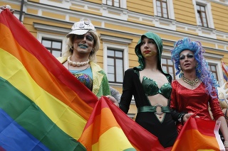 Na Ukrajine sa konal pochod za práva sexuálnych menšín. 