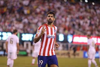 Futbalista Atletica Madrid Diego Costa.