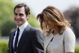 Roger Federer s jeho ženou Mirkou. 