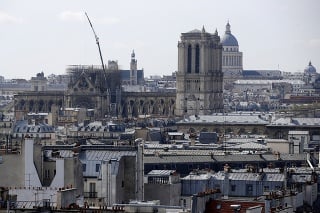 Notre-Dame po požiari.