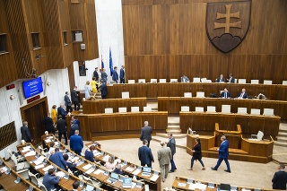 Voľba ústavných sudcov v parlamente.