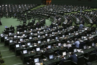 Iránsky parlament v Teheráne.