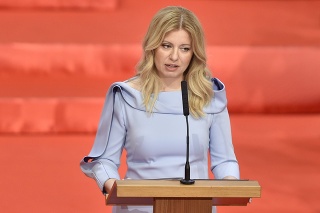 Zuzana Čaputová počas inauguračného prejavu.