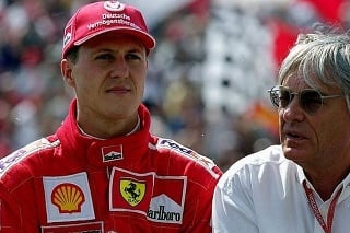 Bernie Ecclestone (vpravo) a Michael Schumacher. FOTO: Reuters