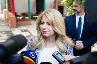 Nastupujúca prezidentka SR Zuzana Čaputová v Pezinku odovzdala svoj hlas vo voľbách do Európskeho parlamentu.