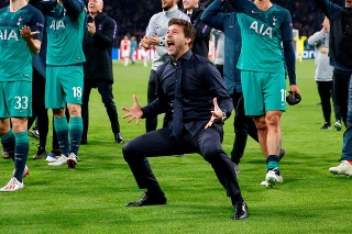 Tréner Tottenhamu Mauricio Pochettino prežíval po zápase obrovskú radosť.