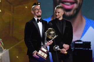 Na snímke slovenský futbalista Marek Hamšík, ktorý získal cenu Futbalista roka 2018.